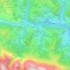 Carte topographique Inguanzo, carte du relief, carte des altitudes