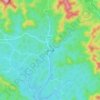 Carte topographique 昆仑镇, altitude, relief