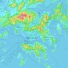 Carte topographique 九龍 Kowloon, carte du relief, carte des altitudes