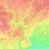Carte topographique Cambridge, carte du relief, carte des altitudes