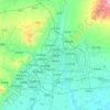 Carte topographique 平城区, carte du relief, carte des altitudes