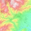 Carte topographique Ibagué, carte du relief, carte des altitudes