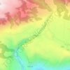 Carte topographique Αράδαινα, altitude, relief