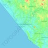 Carte topographique Thiruvananthapuram, carte du relief, carte des altitudes