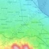 Carte topographique Dundrum, carte du relief, carte des altitudes