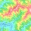 Carte topographique Felguera, carte du relief, carte des altitudes