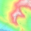 Carte topographique Mweelrea, carte du relief, carte des altitudes