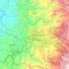 Carte topographique Manizales, carte du relief, carte des altitudes
