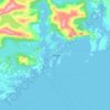 Carte topographique Svolvær, carte du relief, carte des altitudes