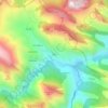 Carte topographique Cazo, carte du relief, carte des altitudes