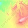 Carte topographique Tamanrasset, relief, altitude