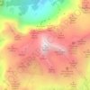 Carte topographique Triglav, carte du relief, carte des altitudes