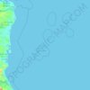 Carte topographique San Andrés y Providencia, carte du relief, carte des altitudes