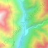 Carte topographique 卡斯村, carte du relief, carte des altitudes