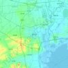 Carte topographique 胶州市, altitude, relief