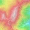 Carte topographique 白馬岳, altitude, relief