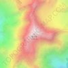 Carte topographique 玉龙雪山, altitude, relief