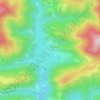 Carte topographique Eugui, carte du relief, carte des altitudes