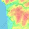 Carte topographique Les Troix Croix, altitude, relief