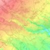 Carte topographique Bucharest, carte du relief, carte des altitudes