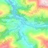 Carte topographique Puentenansa, carte du relief, carte des altitudes