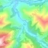 Carte topographique Cosío, carte du relief, carte des altitudes