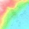Carte topographique Karamay, carte du relief, carte des altitudes