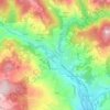 Carte topographique Stia, carte du relief, carte des altitudes