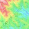 Carte topographique Bangang, altitude, relief