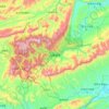 Carte topographique 武陵源区, carte du relief, carte des altitudes