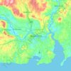 Carte topographique Waterford, carte du relief, carte des altitudes