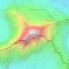 Carte topographique Cervin, carte du relief, carte des altitudes