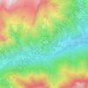 Carte topographique Ussolo, relief, altitude