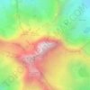 Carte topographique Pico Cristóbal Colón, carte du relief, carte des altitudes