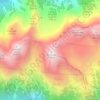 Carte topographique Grintovec, carte du relief, carte des altitudes