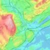 Carte topographique Jong, carte du relief, carte des altitudes