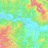 Carte topographique Deva, carte du relief, carte des altitudes