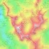Carte topographique Cordillera Cantábrica, carte du relief, carte des altitudes