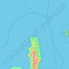 Carte topographique Giraglia, altitude, relief