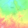 Carte topographique Aïn Oussara, relief, altitude