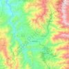 Carte topographique Malacatos, altitude, relief