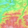Carte topographique Tellin, carte du relief, carte des altitudes