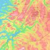 Carte topographique Nordland, carte du relief, carte des altitudes