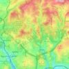 Carte topographique Belas, carte du relief, carte des altitudes