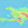 Carte topographique Haïti, altitude, relief