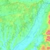 Carte topographique Encsi kistérség, carte du relief, carte des altitudes