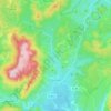 Carte topographique Tuchan, altitude, relief