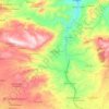 Carte topographique Beni Fouda, relief, altitude