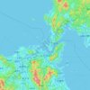 Carte topographique Kitakyūshū, altitude, relief