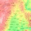 Carte topographique 嫩江, altitude, relief